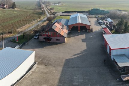 Firmengelände von BuZ Bunzel aus der Luftperspektive