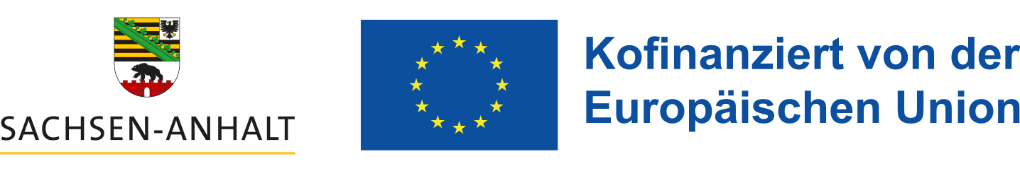 Logo Land Sachsen-Anhalt & Logo Europäische Union, ESF Europäischer Sozialfonds